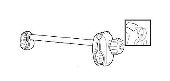 Střední rameno 370 mm thule 51214