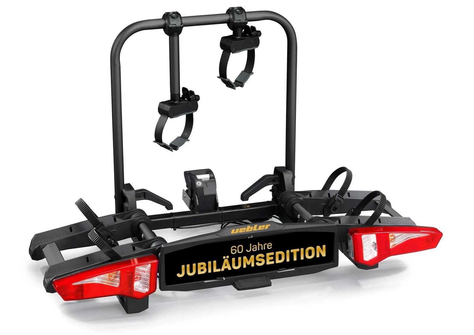 Nosič 2 kol na tažné zařízení uebler i21 z černý skládací, 60° výklop . Nosič kol