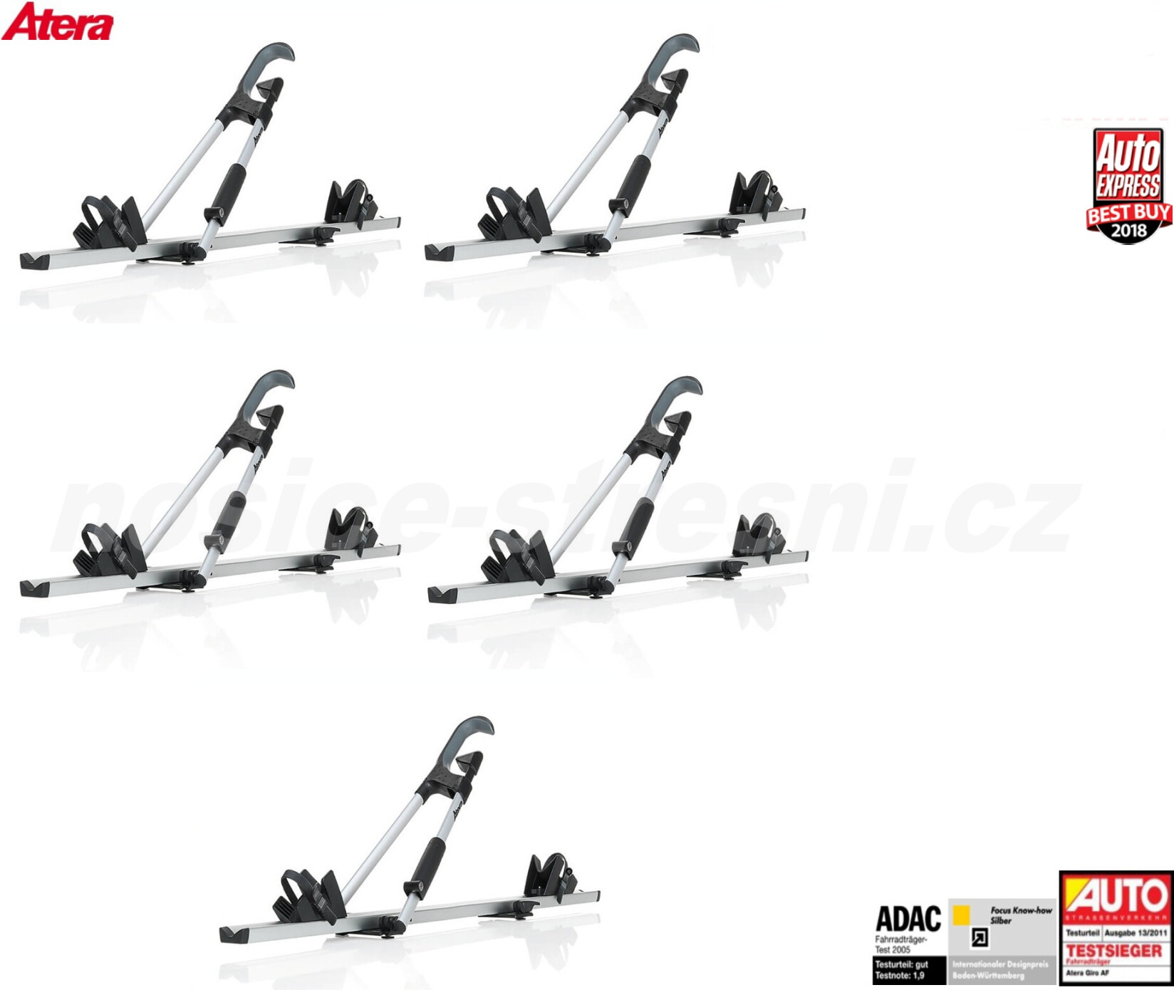 Atera giro af+ plus 5x , sada 5 ks sjednocení zámků zdarma! . Nosič kol