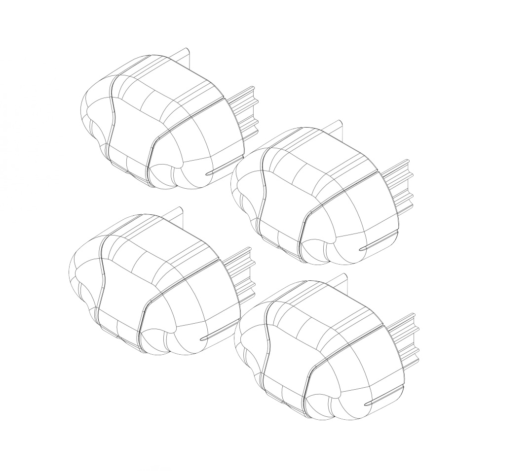 Koncovky th50084 tyčí thule aerobar 4 kusy