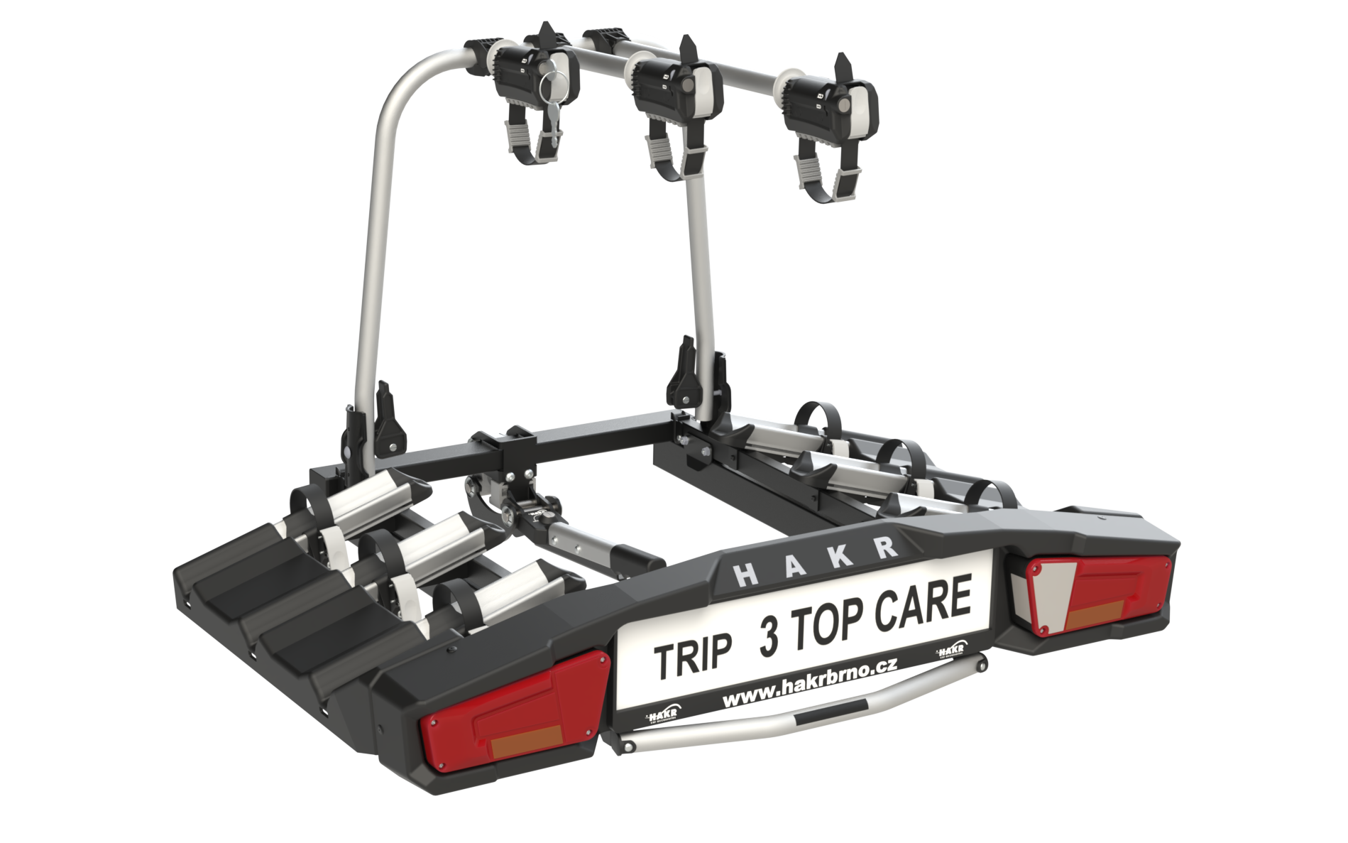 Nosič 3 kol na tažné hakr trip 3 top care . Nosič kol