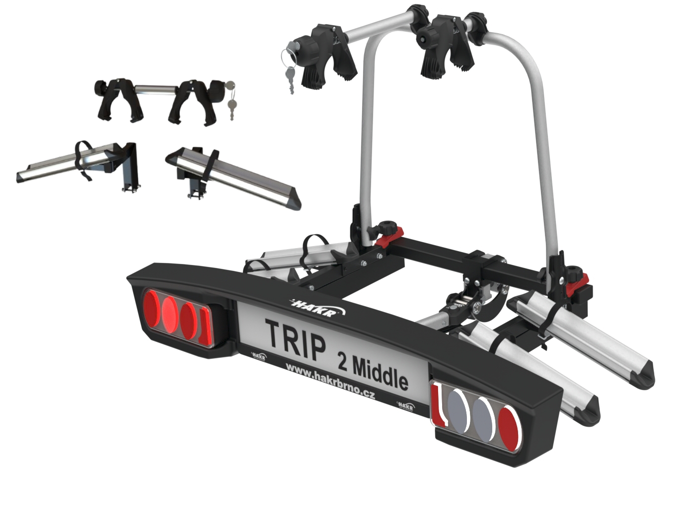 Nosič 3 kol na tažné hakr trip 2+1 middle . Nosič kol