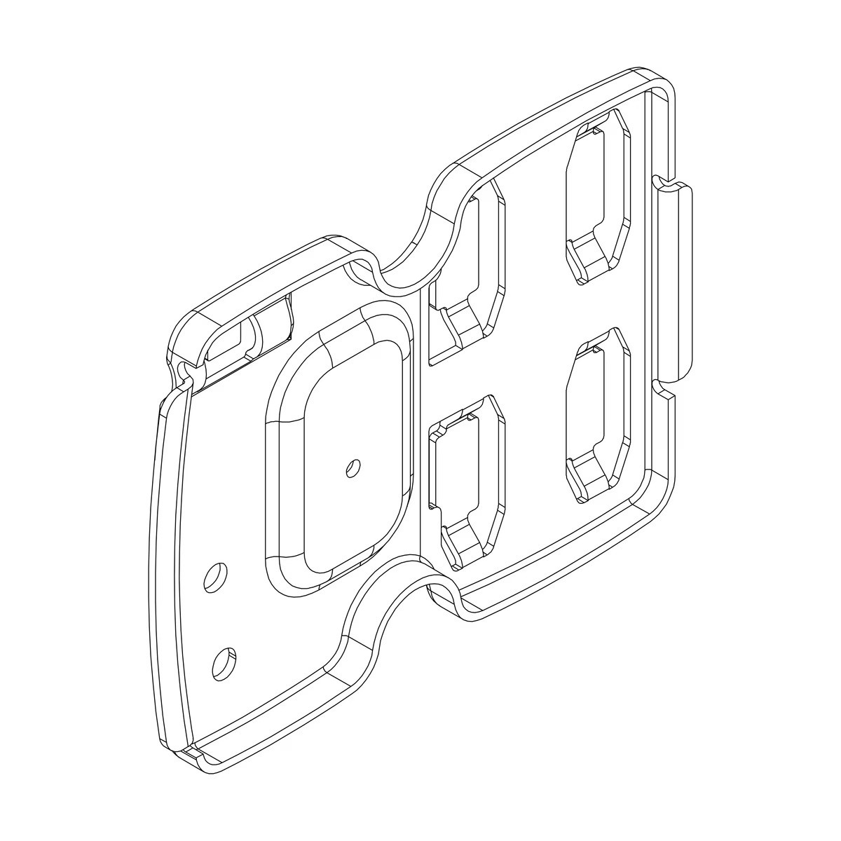 Zadní držák plech thule th52674