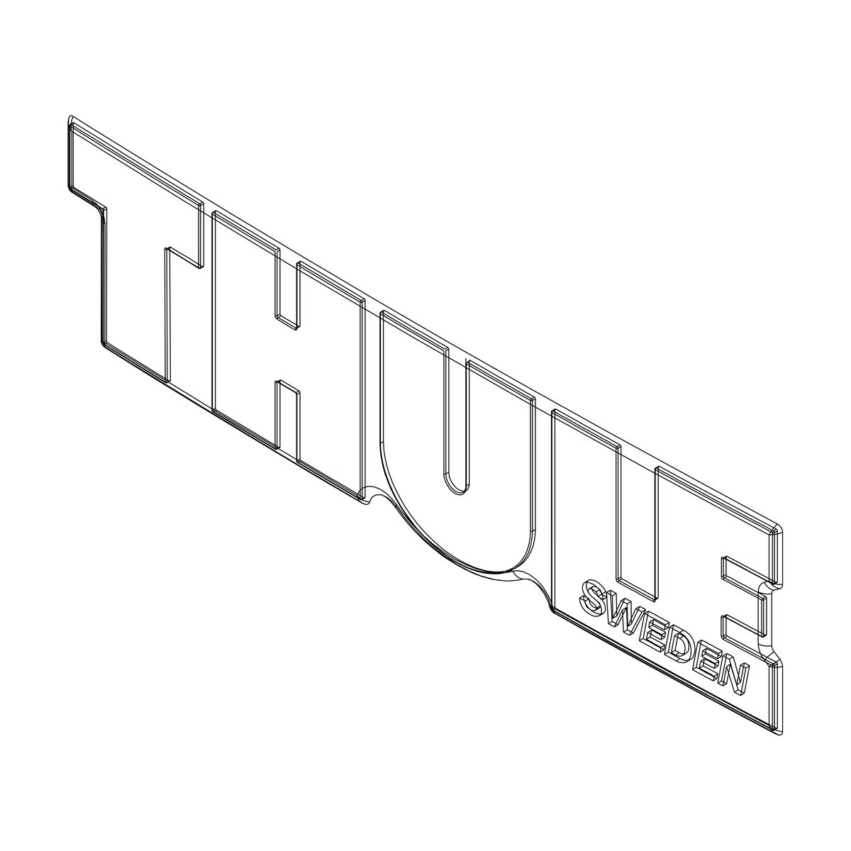 Samolepka thule logo černé 14713