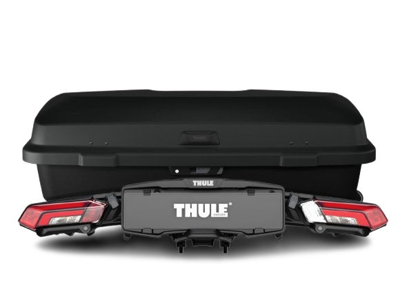 Nosič 3 kol na tažné thule epos parksecure s parkovacími senzory + thule santu . Nosič kol