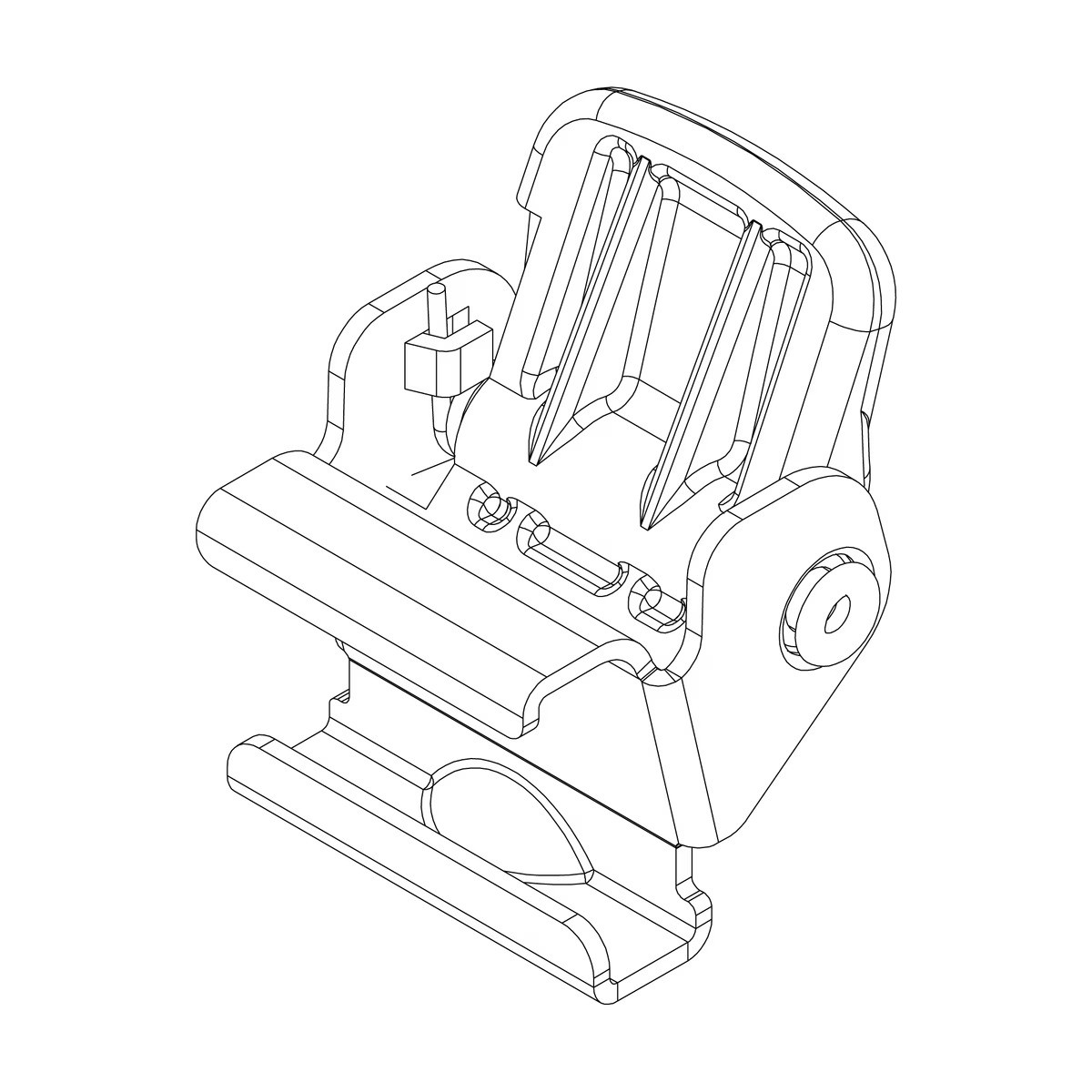 Thule push button wheel holder