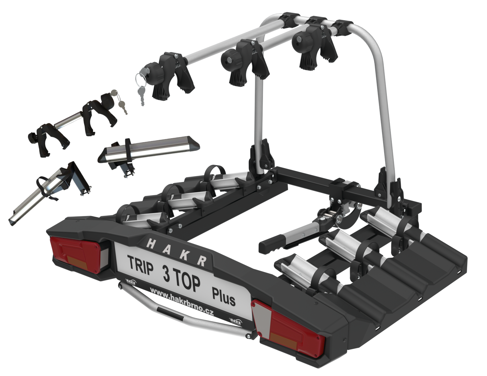 Nosič 4 kol na tažné hakr trip 3+1 top plus . Nosič kol
