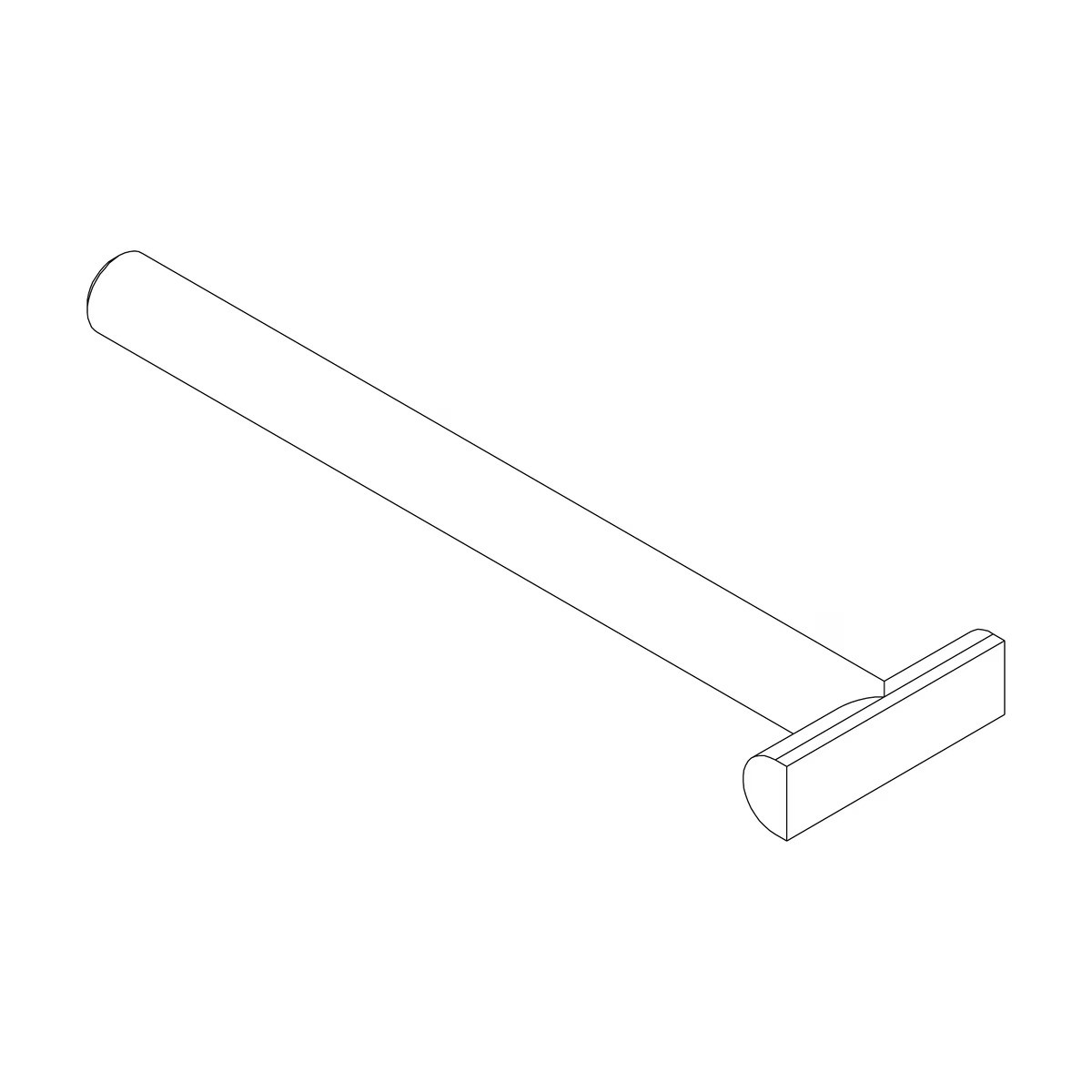 Ocelový "t" šroub upínací thule th50554 o délce 64mm